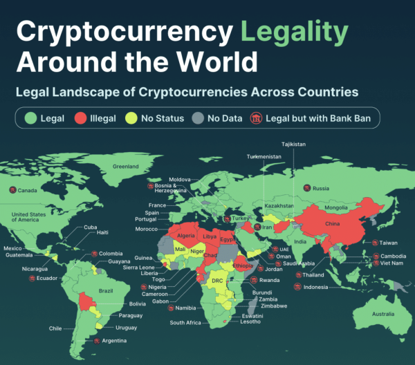 CoinGecko reveals that over half of countries globally have legalized crypto assets CoinGecko reveals that over half of countries globally have legalized crypto assets