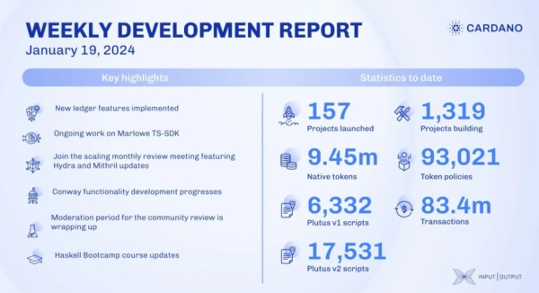 Cardano Onboards Nine New Projects in One Month